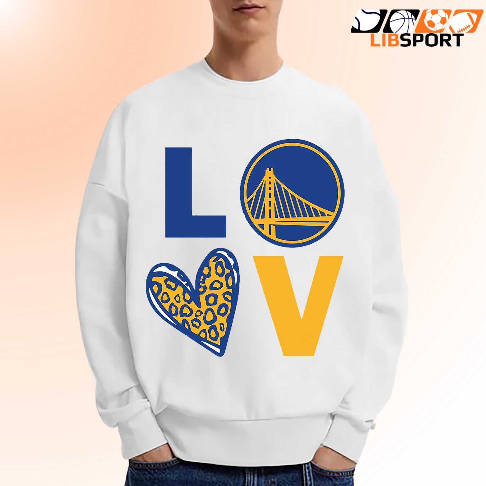 Love Warriors Heart Leopard T Shirt, Golden State Basketball Graphic Tee, Unisex Game Day Shirt